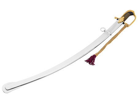 A decorative cavalry saber, wz. 1921, with engraving and a scabbard - replica