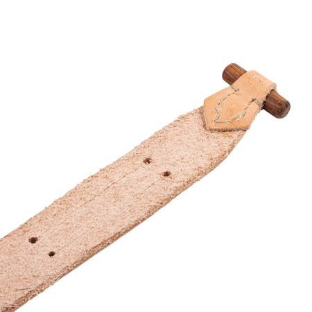 Cavalry carbine strap - undyed leather - repro