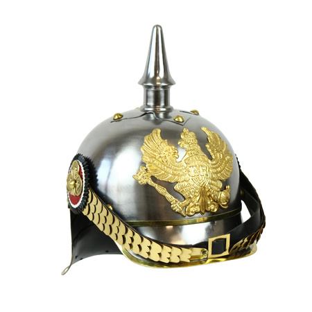 Cuirassier Pickelhaube, Silver - German Kingdom of Prussia cavalry helmet