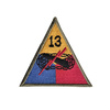 Patch of 13th US Armored Division - repro