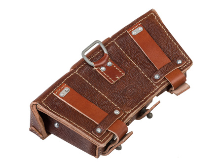 M1909 ammo pouch, war version - brown - repro