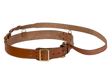 Sam Browne leather officer belt - repro