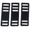 Reinforcement slides for straps of Gasmask can - black, pebbled