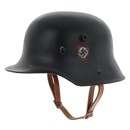 Stahlhelm M16 LSSAH helmet with SS decals, aged- repro