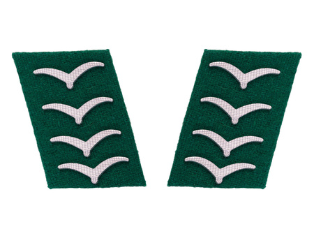 Luftwaffe collar tabs - field divisions,Hauptgefreiter rank - repro