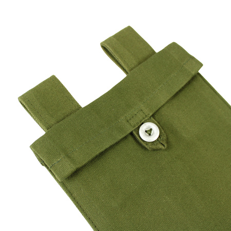 RKKA canvas shovel carrier, olive - button fastening