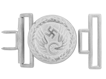 Reichsbahn/Bahnschutzpolizei Koppelschloss - officers belt buckle - aluminium - repro