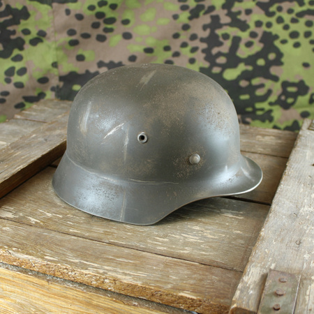 M40 Helmet, with eagle, aged - aluminium textured [custom]