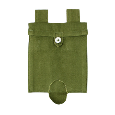 RKKA canvas shovel carrier, olive - button fastening
