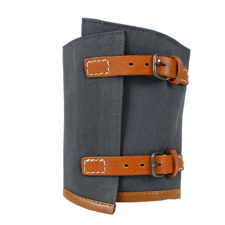 German LW gaiters - early war version, brown dyed leather - repro