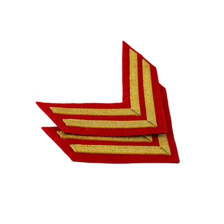 Soviet Chevrons - sleeve patches, Lieutenant M40, pair