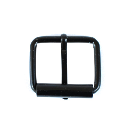 Steel 25 mm buckle, matte black, German type - replica