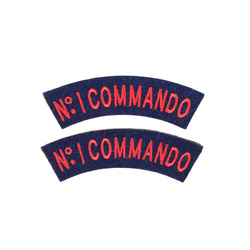 British "No.1 Commando" sleeve patches - replica