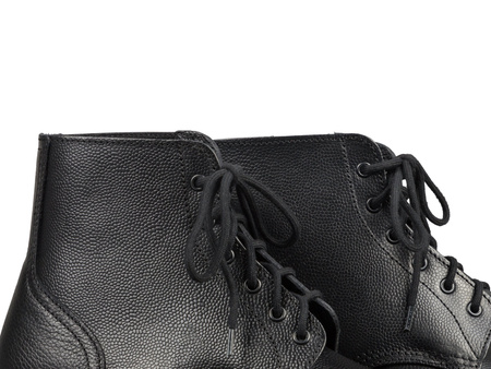 British Ammo Boots - black leather - repro