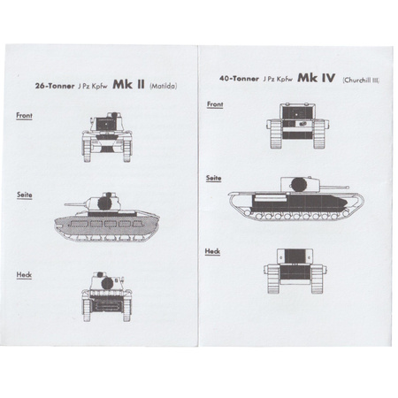 Panzer-Beschußtafel 8,8 cm R Pzb54 - repro