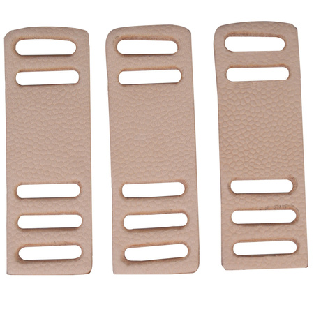 Reinforcement slides for straps of Gasmask can - natural, pebbled