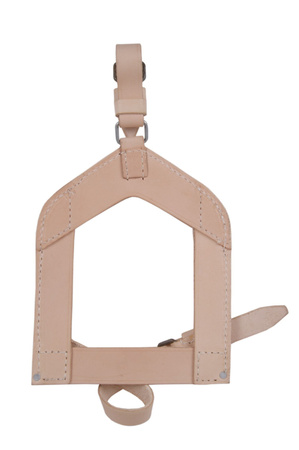 Polish shovel carrier - undyed leather - repro