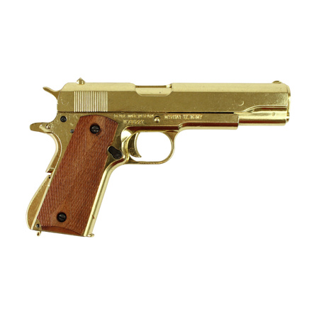 Denix 5312, Colt M1911A1 gun replica - gold