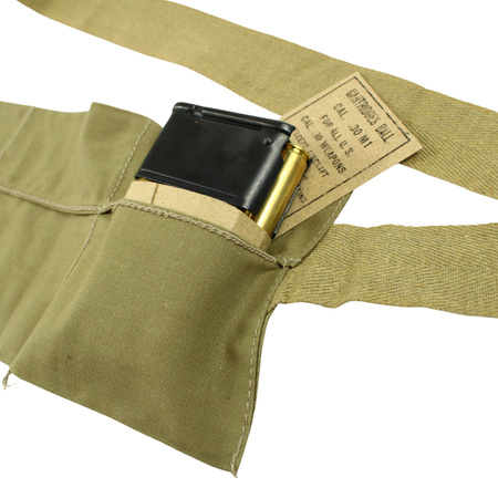 U.S. M1 Ammo Bandolier, OD shade - QMI