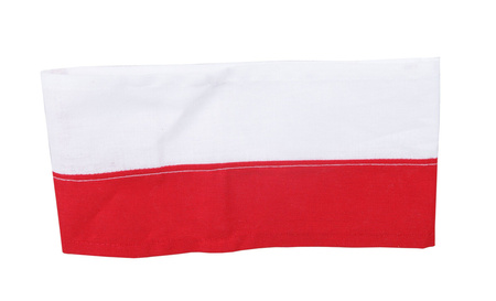 White and red Polish Home Army armband - blank