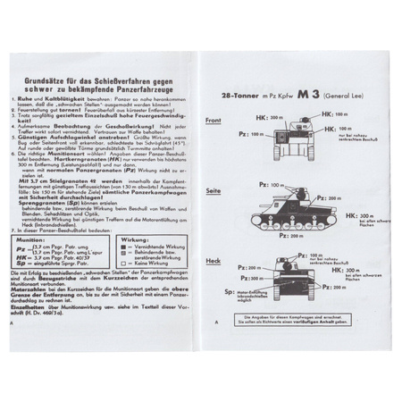 Panzer-Beschußtafel 3,7 cm Pak 36/37 - replika