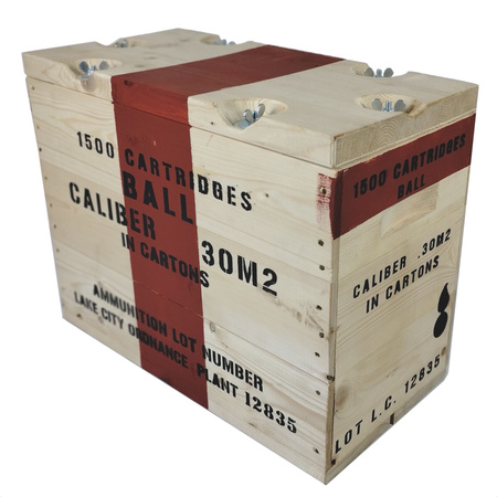 Drewniana skrzynka Cartridges Cal.30 - replika