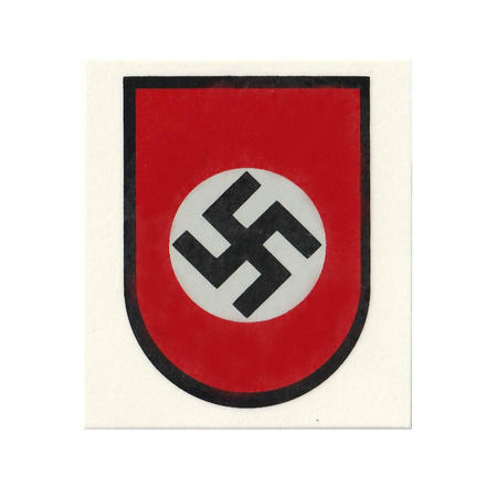 Bahnschutzpolizeis swastika water decal - repro