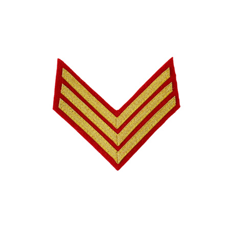 Soviet Chevrons - sleeve patches, Senior Lieutenant M40, pair