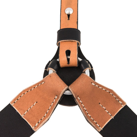 German leather Y-straps - Fredericci