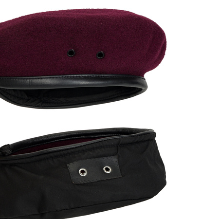 Brytyjski beret, wojska powietrznodesantowe, sukienny, bordowy - replika