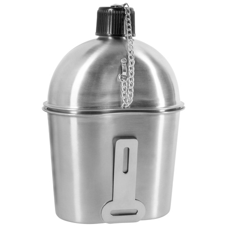 U. S. M-1910 canteen with cup - repro - stainless steel