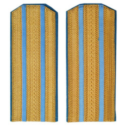 RIA tabs-officer service shoulder straps, blue - repro