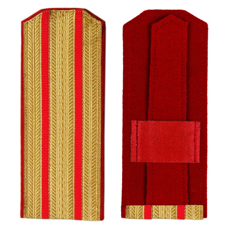 Stabs-officer shoulder straps - service - red