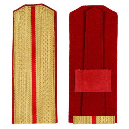 RIA Ober-officer service shoulder straps, red - repro
