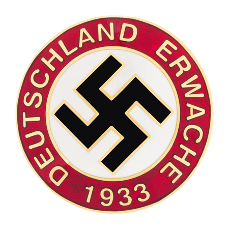 Deutschland Erwache 1933, nazi party supporter badge - repro