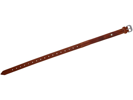 Tent quarter/Equimpent strap with button - brown - repro