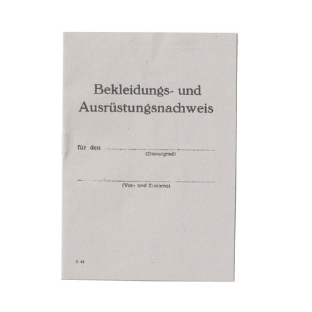Polizei Soldbuch - repro, unfilled
