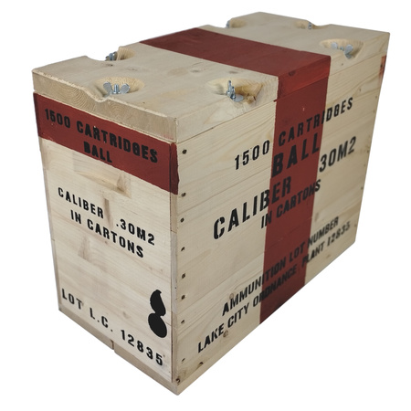 Drewniana skrzynka Cartridges Cal.30 - replika