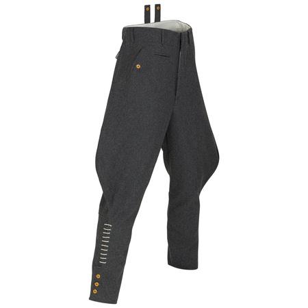 Reithose Steingrau, field officer breeches, early - repro