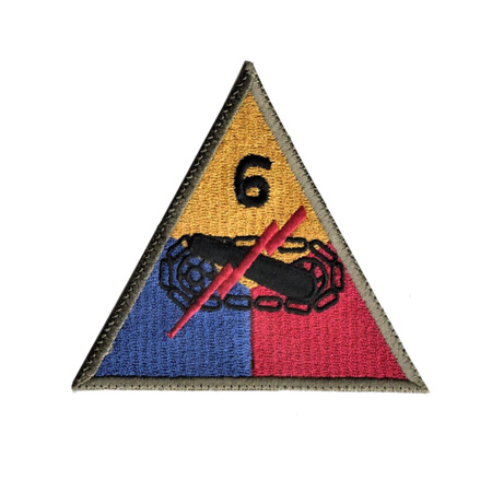 Patch of 6th US Armored Division - repro