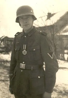 Krzyż żelazny II klasy 1939 z wstążką, postarzany - replika