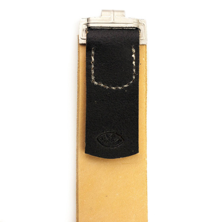 WH/SS black leather belt - Fredericci repro