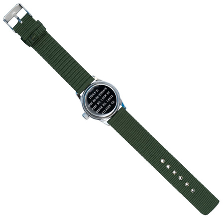 US Army Service Watch A-11, green canvas strap - Ailager® replica