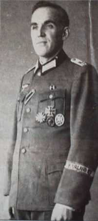 Taśma na rękaw, Kurland - bawełniana żołnierska WH/SS