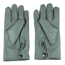 Winter gray leather field gloves - replica