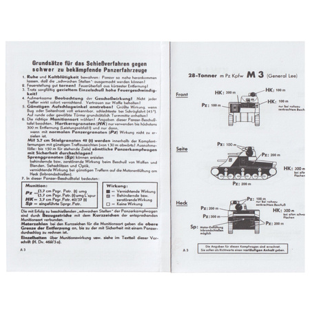Panzer-Beschußtafel 3,7 cm Pak 37(t) - repro
