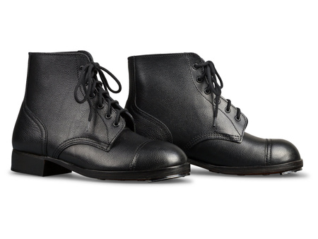 British Ammo Boots - black leather - repro