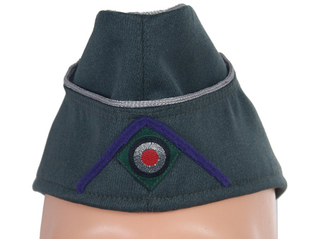 M38 Offiziersschiffien für Sanitätstruppe - gabardine side cap for Wehrmacht medic units - repro