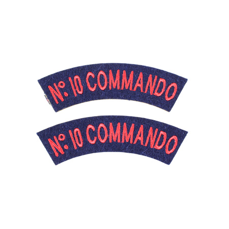 Naszywki na rękaw „No.10 Commando” - replika