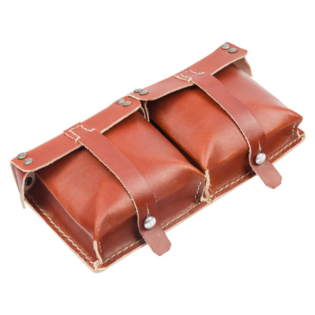 G43 double ammo pouch - brown - repro